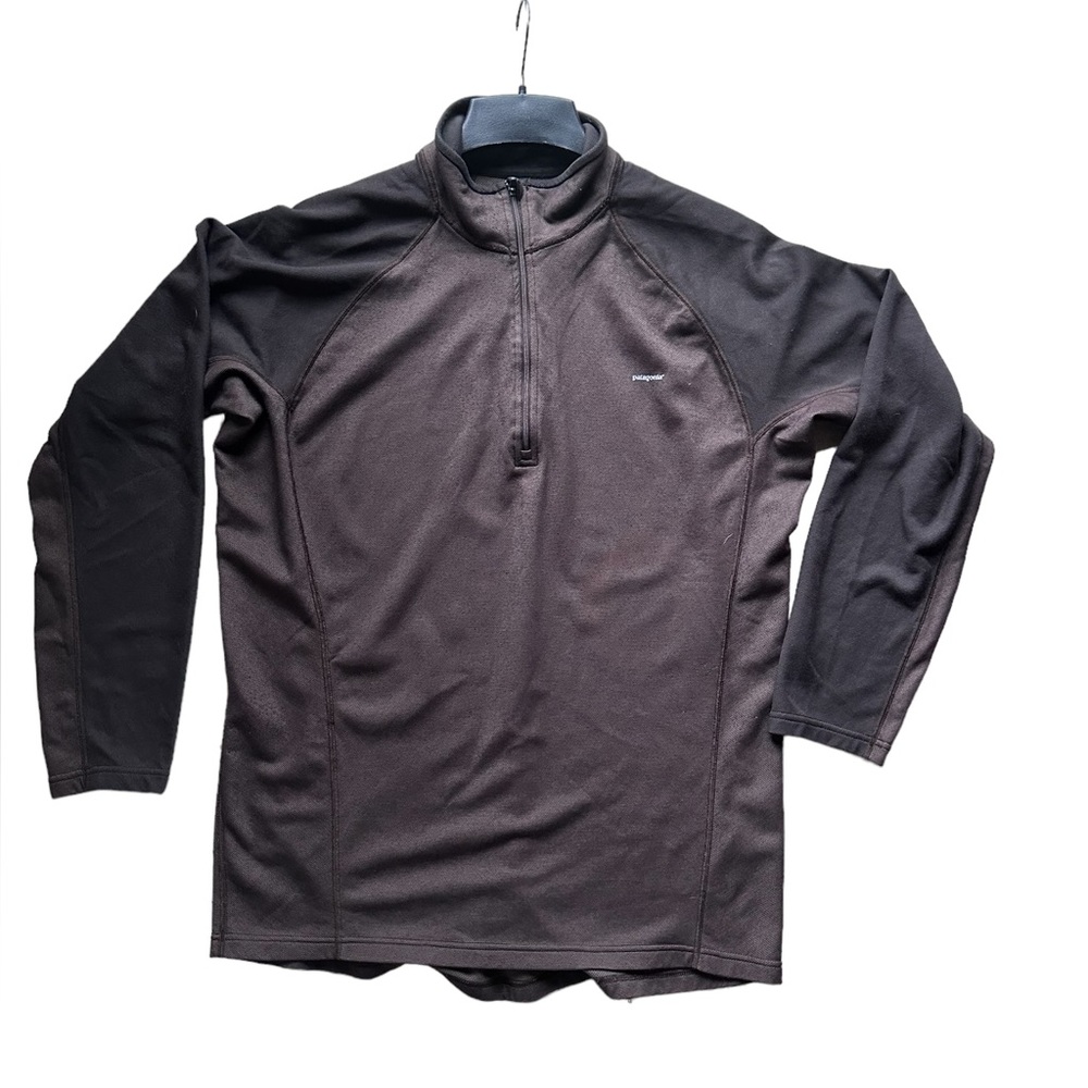 Patagonia Pullover Half Zip Long Sleeve Brown Size XL